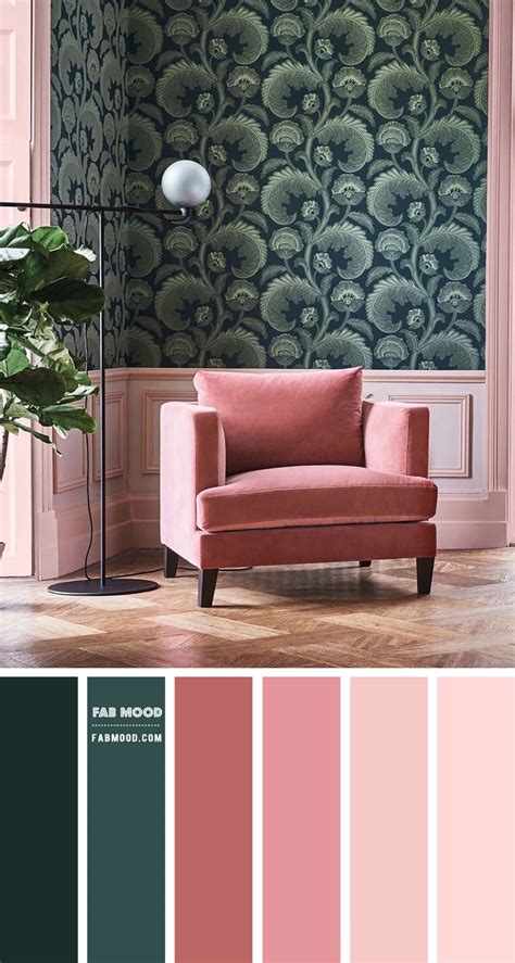 Green And Pink Colour Scheme For Living Room Cinnamon Rose Color