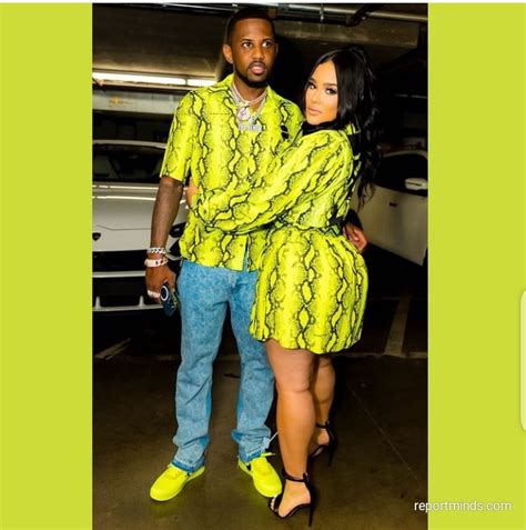 Rapper Fabolous And His Wife Emily Bustamante Loved Up In Matching