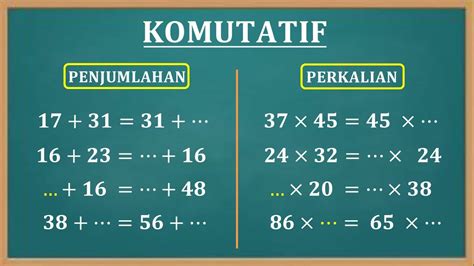 Pembahasan Soal Sifat Komutatif Perkalian Dosenmatematika Com Mobile