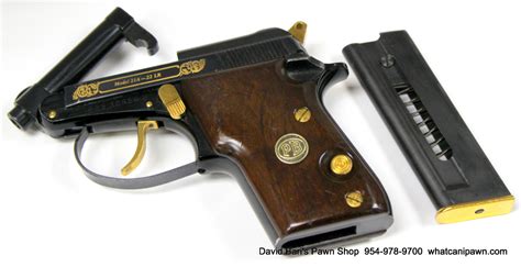 Beretta Usa Corp Model 21a 22lr Bobcat Deluxe Gold Trim 22 Lr For