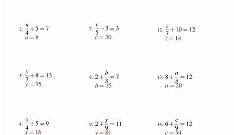 solving equations and inequalities worksheets