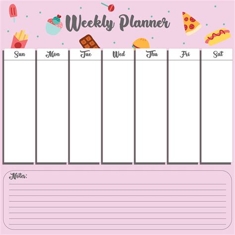 Best Images Of Weekly Planner Printable Pdf Weekly Planner Template Pdf Free Printable