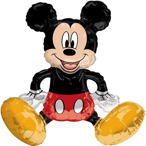 Sitting Mickey Mouse Multi Balloon Inflate With Air 18 Tall