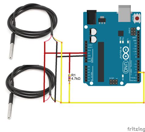 Arduino Code For Ds18b20 Temperature Sensor Tutorial