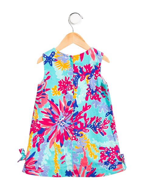Lilly Pulitzer Girls Lace Trimmed Floral Dress Girls Wll20795