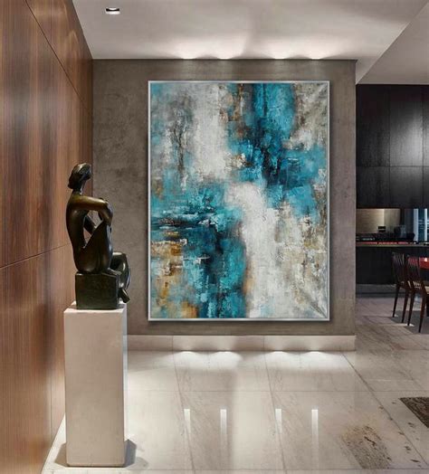 Texture Abstract Oversize Modern Contemporary Canvas Wall Art Hand Made