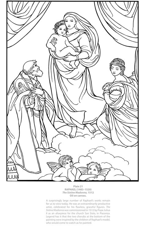 Sistine Chapel Coloring Book Coloring Pages