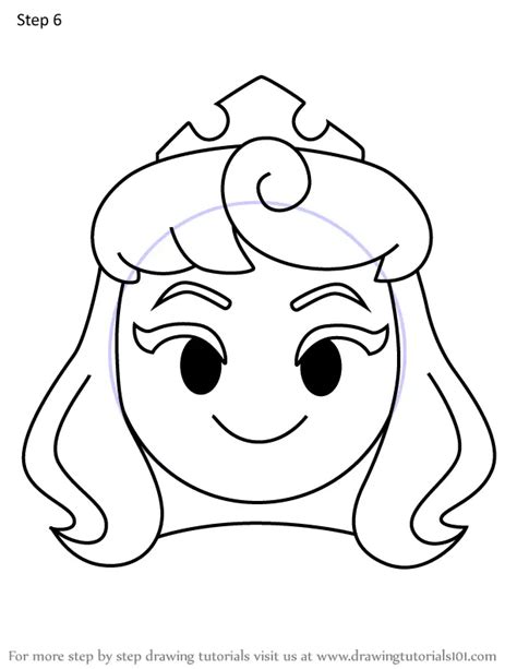 How To Draw Princess Aurora From Disney Emoji Blitz Disney Emoji Blitz Step By Step