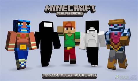 Skin Pack 3 For Minecraft Xbox 360 Edition Announced The Tech Game