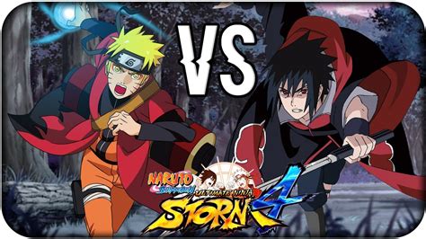 Naruto Storm 4 Naruto Sennin Vs Sasuke Akatsuki Sharingan Contra