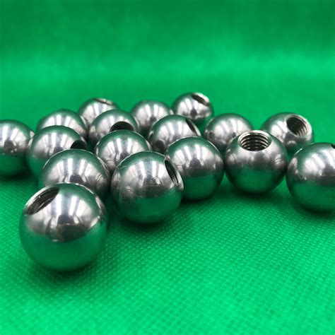 Stainless Steel Ball With Holetapped Bearing Steel Ball Hole Drilled Metal Balls Threaded Carbon