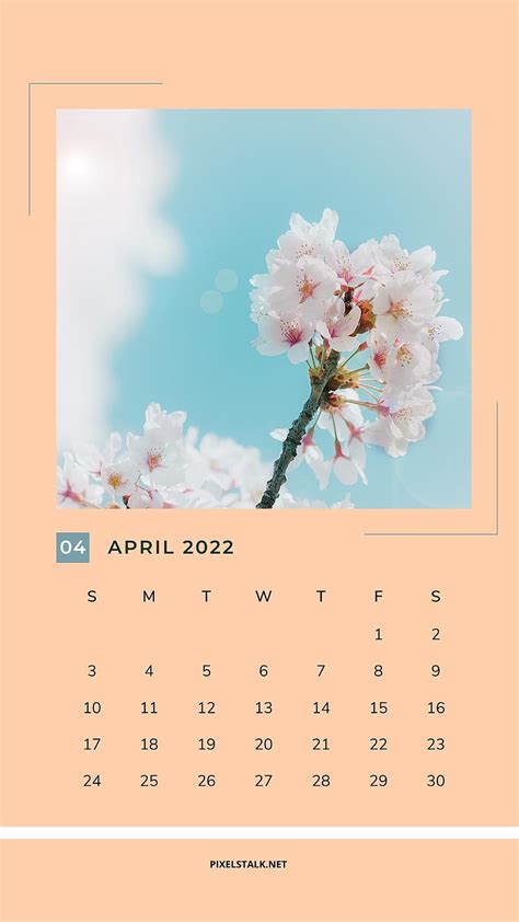 April 2022 Calendar Iphone April Aesthetic Hd Phone Wallpaper Peakpx