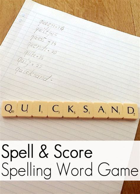 Free Printable Scrabble Spelling To Revise Any Spelling List Spelling