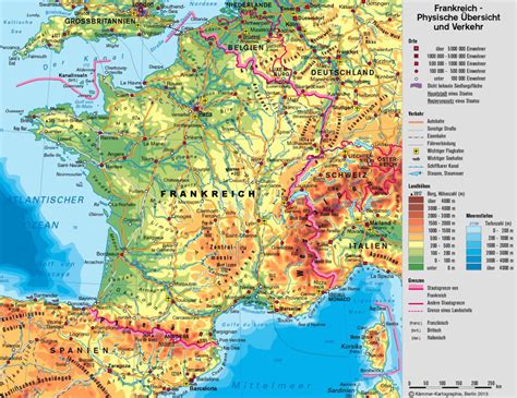 Frankreich von mapcarta, die offene karte. Berge Frankreich Karte | goudenelftal
