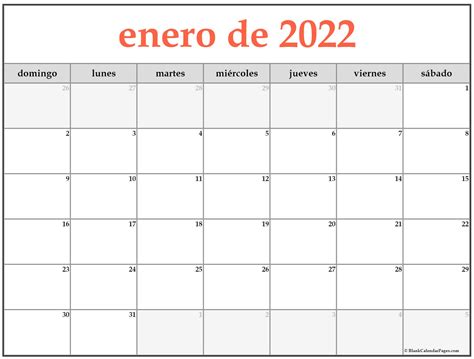 Calendario De Enero 2022 Para Imprimir Images And Photos Finder