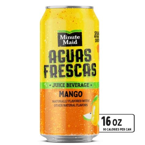 Minute Maid Aguas Frescas Naturally Flavored Mango Juice Drink 16 Fl