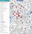 Touristischer stadtplan von Halle (Saale)