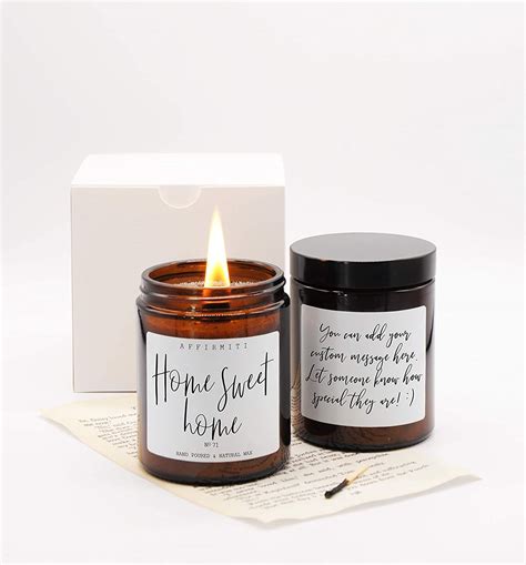 Home Sweet Home Candle Housewarming Gift New Home Scented Candle