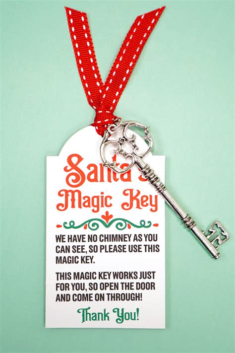 Santas Magic Key Printable Tag Svg File Happiness Is Homemade