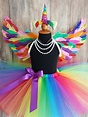 Rainbow Unicorn Costume Rainbow Wings Halloween Costume Wings | Etsy ...