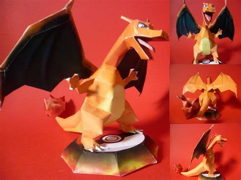 Easy Pokemon Papercraft Charizard Papercraft By Epikachu On