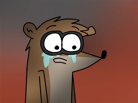 Rigby Crying By Lotusthekat On Deviantart