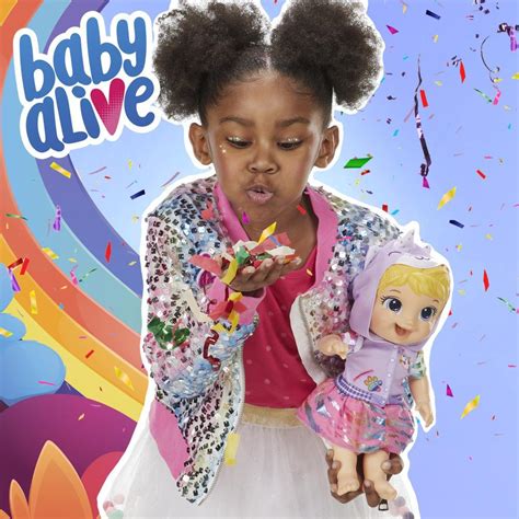 Baby Alive Tinycorns Doll Unicorn Accessories Drinks Wets Blonde