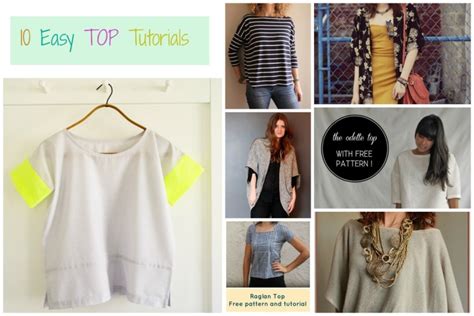 Free Sewing Patterns 10 Easy Top Tutorials On The Cutting Floor