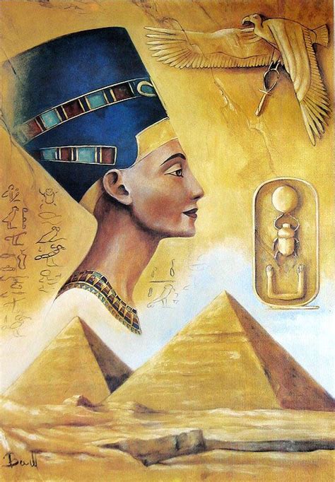 Nefertiti Egyptian Queen Egyptian Painting Egyptian Art Ancient