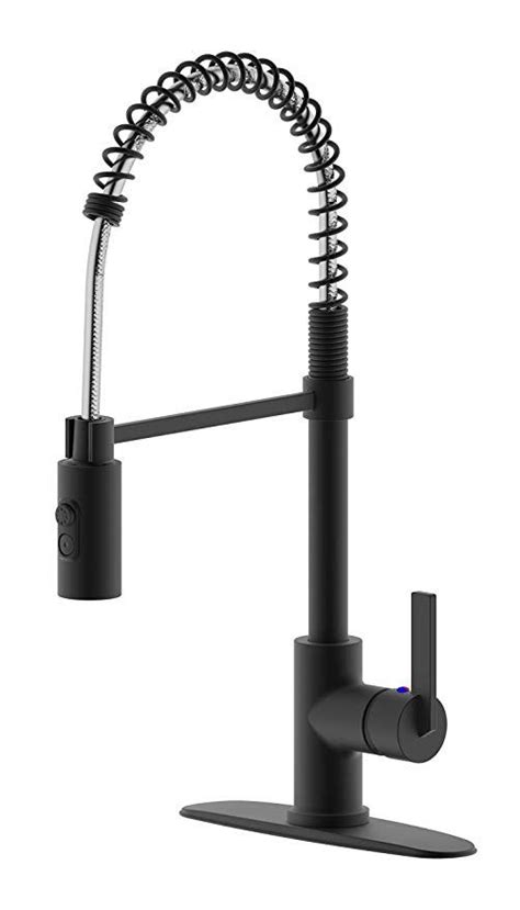 This is a quick video on the peppermint matte black kitchen sink faucet. TimeArrow TAF852R-MT Modern Commercial Matte Black Pull ...