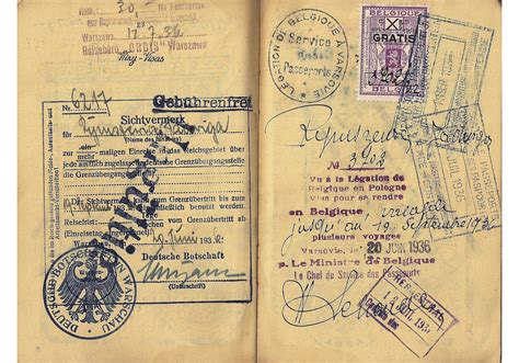 War Time Used Polish Passport Our Passports