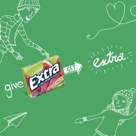 Extra Sweet Watermelon Sugarfree Chewing Gum 15 Stick Single Pack Extra®