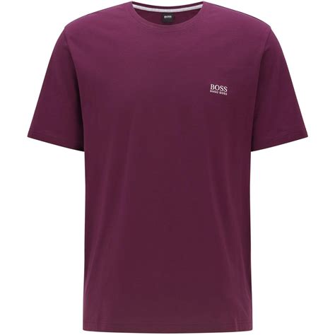 Boss Small Logo T Shirt Men Regular Fit T Shirts Flannels