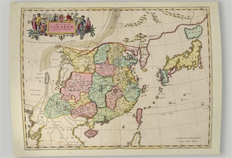 Old Map Of Vintage Map Of China Country Map Blaeu Prints Buy