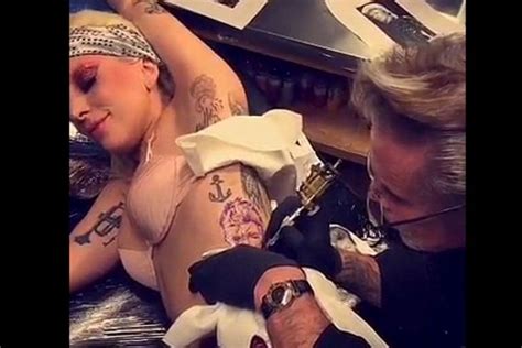 Lady Gaga Gets David Bowie Face Tattoo Of Iconic Aladdin