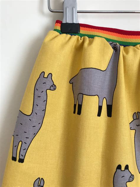 llama skirt rainbow rainbow skirt llama clothes etsy