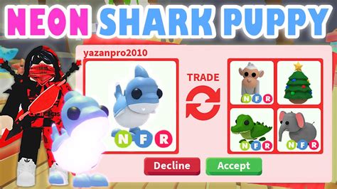 Trading New Neon Shark Puppy 🦈in New Adopt Me Summer Fest Update
