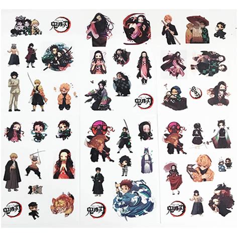 Buy Demon Slayer Kimetsu No Yaiba Wallet Stikers Keychain T Set 1