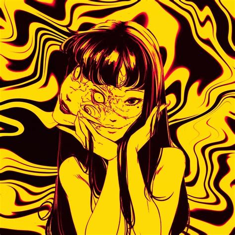 Junji Ito Collection Tomie Yellow Poster Digital Art By Jeffery