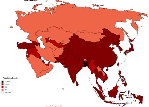 Population Density By Asian Country Imaginary Maps World World Population