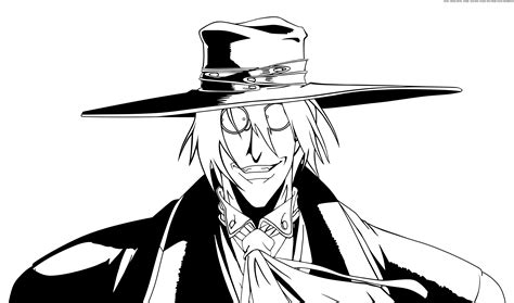 Hellsing Ova Alucard Headshot Vector Png Lineart By Vigoordesigns On