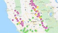 Maps of Current and Potential Power Shutoffs in Northern California by ...