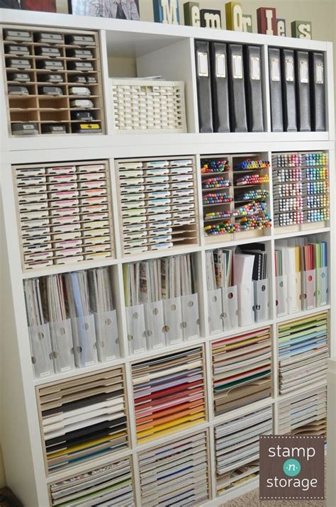 Paper Craft Storage In Ikea Shelving Craft Paper Storage Craft Room