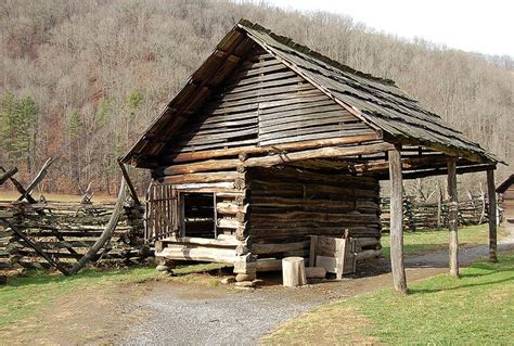 Corn Crib With Shed At Mountain Farm Museum By Galen Parks Smith On