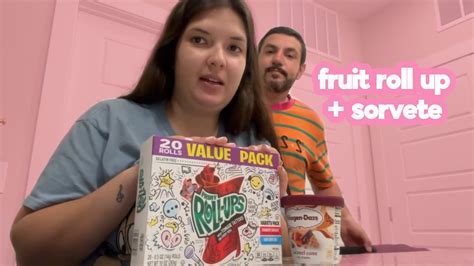 Experimentamos A Trend Do Tik Tok Fruit Roll Up Com Sorvete Youtube