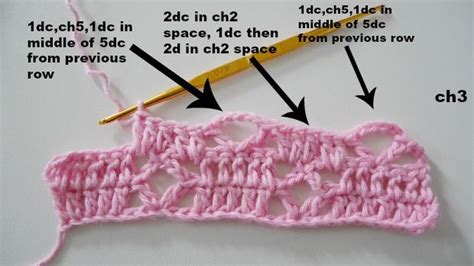 Diamond Lace Crochet Stitch Crochet Stitches Beginner Crochet