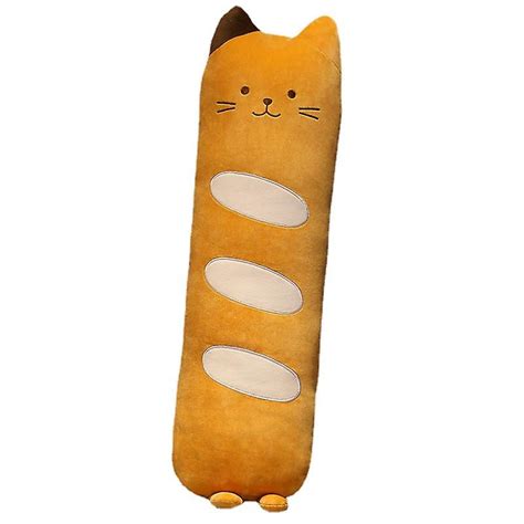 Long Cat Plush 60cm Cute Plush Bread Cat Pillow Sleeping Hugging Doll