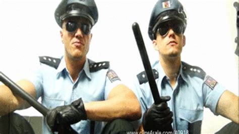 guys in uniforms dominant cop humiliate slave hd072