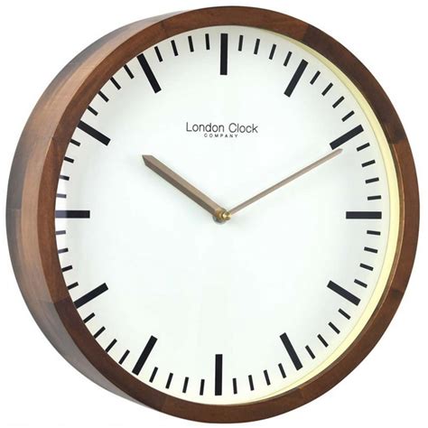 Hillier Jewellers London Clock Walnut Wooden Wall Clock