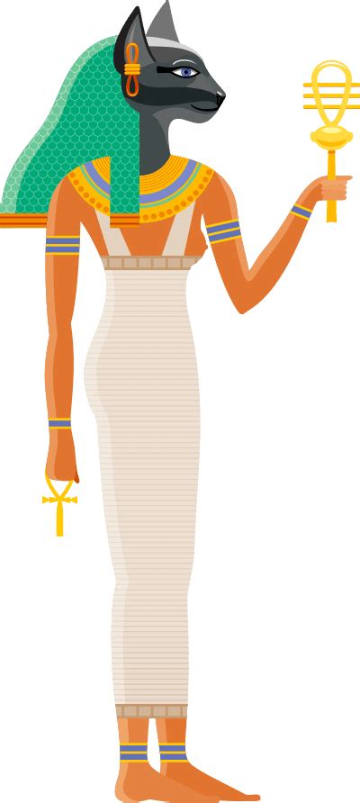 Bastet Egyptian Goddess Ancient Mythology Cat Headed Woman God
